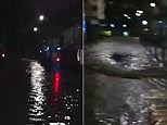 Video shows extent of flooding in Llangefni Anglesey on Wednesday