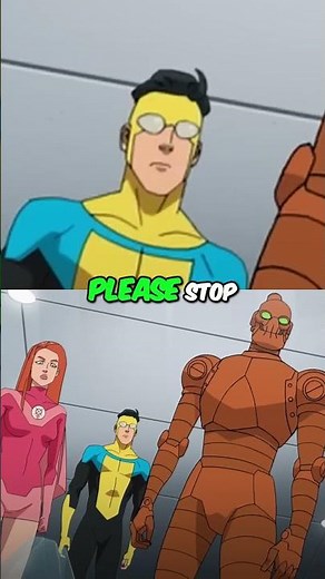 Injured Superhero's Determination: Invincible Best Moments #shorts