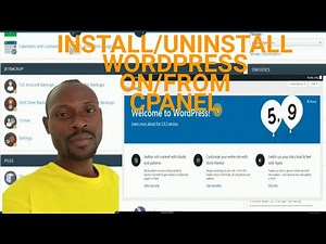 How to uninstall and reinstall wordpress in cpanel