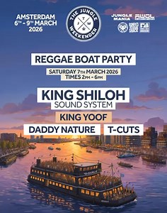 We’re excited to announce the lineup for our The Jungle Weekender boat party on Saturday 7th March - Amsterdam 🥳 ⛴️ 🔊 The boat party has previously SOLD OUT at the past two events so cop your ticket NOW to avoid disappointment. Head to: www.thejungleweekender.com for 🎫 #TheJungleWeekender #Amsterdam #BoatParty | Rompa's Reggae Shack