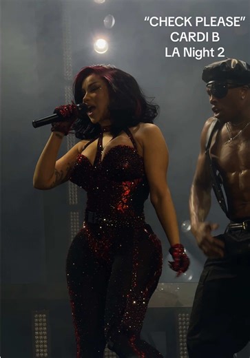 Cardi B performing “CHECK PLEASE” at Los Angeles Night 2! @Cardi B ia Forum. Little Miss Drama Tour #CardiB #LosAngeles #Concert #Rap #music