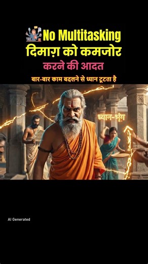 The Ancient Indian "One-Task Rule" - A System of Mental Stability 🚫 No Multitasking