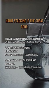 Habit stacking makes growth effortless. #brainfacts #psycholgyfacts #ourthoughts #mentalhabits