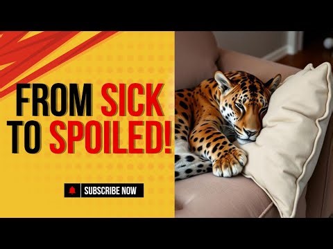 Rescued Puma Becomes a Spoiled House Cat.