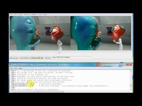 Converting Anaglyph 3D Movies Into Full Color Side by Side or Top Bottom