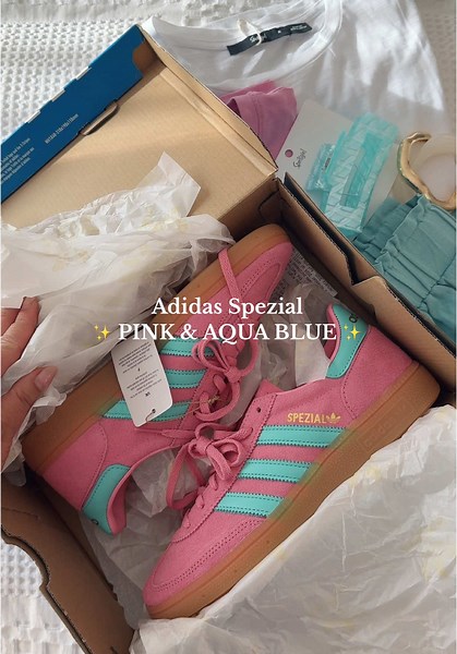Adidas Spezial: New Pink and Aqua Blue Colorway 2025