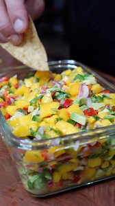 How to make a super easy mango salsa that’s fantastic by itself or with a protein #salsa #easyrecipes | CookitwithTim