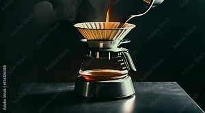 Expert Steps for Coffee Filtration Stock Video