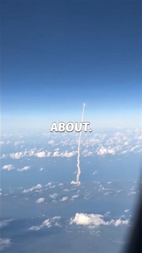 Unbelievable Rocket Launch Caught from an Airplane Window!