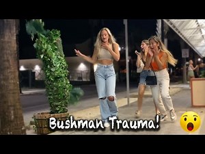 My heart came out my 🍑 Bushman Pranks 😆