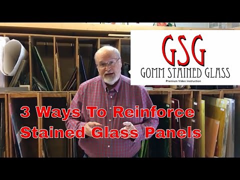 3 ways to Reinforce Stained Glass Panel using copper V141