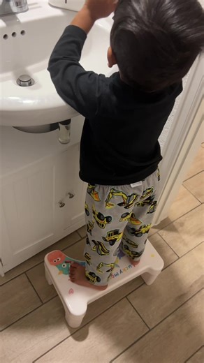 My toddler enjoys using this stool! #toiletstool #householdessentials #nonslip #cartoondesign