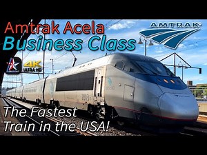 Business Class on the FASTEST Train in America. Amtrak's Acela Express NYC-PHL | Amtrak