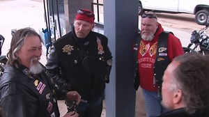 Bikers question a club patch