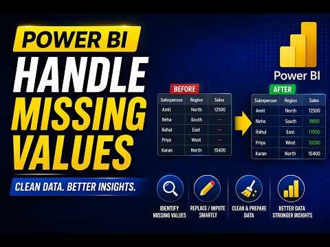 🔴 Live Class: 🚀 MISSING DATA? Fix Blank & Null Values in Excel and Power BI