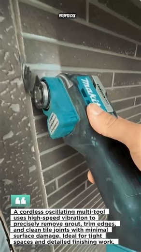 Precision Tile Grout Removal Tool #DIYTools #TileRepair #Renovation