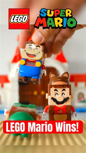LEGO Mario Wins #lego #nintendo #mario #legomario