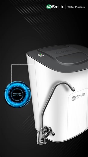 Smart inside. Sleek outside.​ The new AO Smith U2 Pro under the sink UV water purifier brings 6-stage purification, a next-gen UVC LED system, and a Copper Mineraliser- designed for homes with municipal water.​ All this, in a compact under-sink form. (A.O. Smith, Water Purifier, Healthy Hydration) | A. O. Smith India