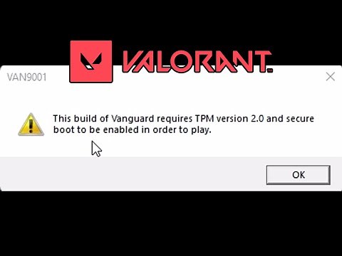 Valorant แก้ TPM 2.0 และ Secure Boot