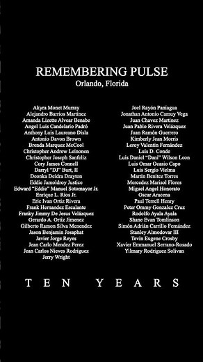 Remembering Pulse Nightclub Shooting | Ten Years Later