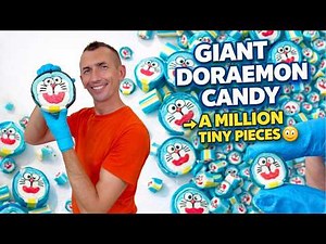 I Turned a Giant Doraemon Candy Into 1,000 Mini Candies!