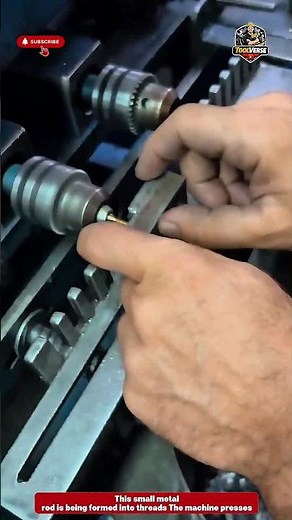 Precision Micro Thread Rolling Process Using Industrial Threading Machine #tools