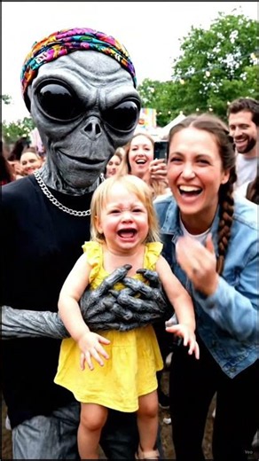 👽 Alien Picked Up a Baby... Then This Happened! 😂👶 #youtubeshorts