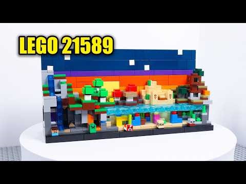 Unboxing & Stop Motion Build – LEGO 21589 Minecraft Mini Biomes
