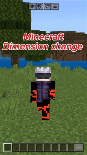 Minecraft but dimension change in every 30 sec #minecraft #minecraftgameplay