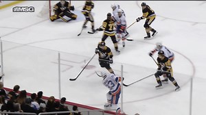 Chara hammers slap shot up top