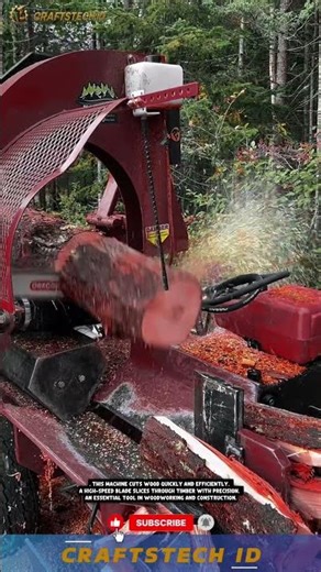 Powerful Wood Cutting Machine for Fast Timber Processing in Workshops #machine