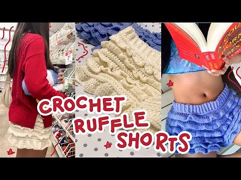 how to crochet bloomer ruffle shorts | beginner-friendly tutorial
