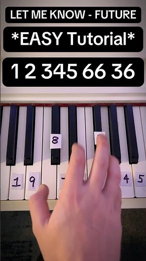 Let me know - FUTURE #pianotutorial #easypiano #piano #viralpiano