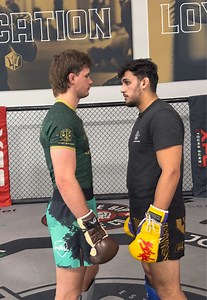 Why was bro throwing so hard😅 #ufc #martialarts #boxing | sparring