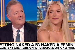 Celebran a Elle Brooke, modelo de OnlyFans, por respuesta contundente a Piers Morgan