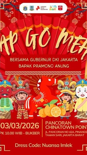 Cap Goh Meh Kawasan Pecinan Pancoran Glodok #imlek #capgomeh #fkdm #barongsai #shorts