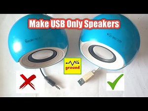 Make USB only Speakers with No 3.5mm Jack | How to fix Laptop Sound Card at Home
