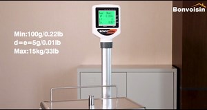 Bonvoisin Label Printing Scale Price Computing Scale 33lbs Barcode Printing Scale Deli Scale for Shop