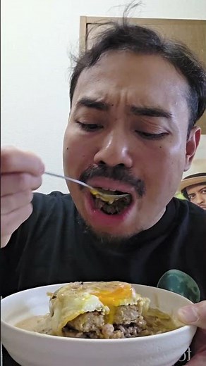 i made Loco Moco with brown rice