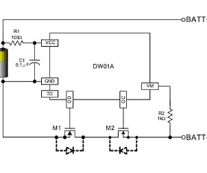 Designing a Battery Protection Circuit With DW01A