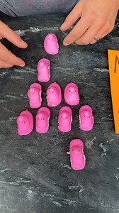 Genius Test with Peeps! 🤣 They say you are the smartest 1% if you can solve this puzzle in less than 30 seconds. Give it a try at your next game night with friends and family! | Jordan Flom