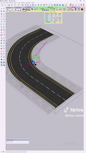 Designing Smooth Curved Roads in SketchUp Tutorial