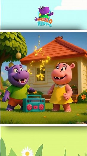 Tanzlied für Kinder – Hello Hippo hat die Moves! #shorts #kidssong #hooplakidzdeutsch