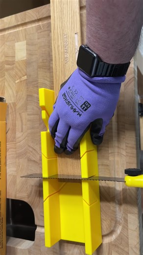 Watch Quality Miter box and saws, but could use some clamping flanges to hold it steady while cutting. on Amazon Live