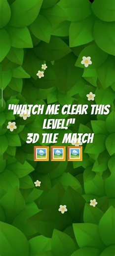 “Watch Me Clear This Level!”|| 3D Tile Match || Level 1,2 || tile master,amazing game,android games