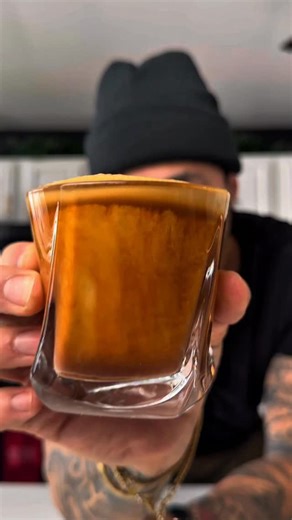 Created To Coffee on Instagram: "Most people make a brown sugar shaken espresso the same way — and that’s the problem. Shaking iced espresso creates large bubbles that die quickly, which is why the drink tastes thin and flat. I tested shaking versus using a hand frother, and the texture difference was instant. A hand frother creates microfoam that holds and completely changes the drink. Brown Sugar Espresso Recipe: 1 tbsp brown sugar Pinches of salt Double shot of espresso 1/4 tsp vanilla extrac