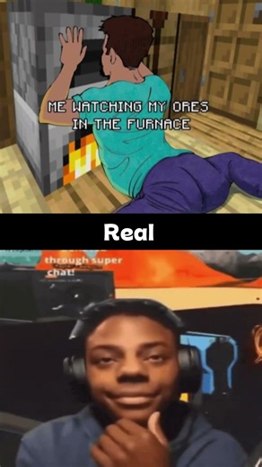 Watching the Furnace Like It’s a Movie #minecraft #funny #meme