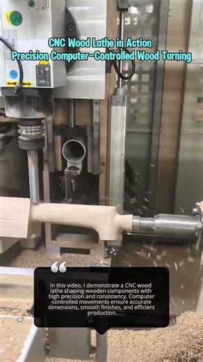 CNC Wood Lathe in Action | Precision Computer-Controlled Wood Turning