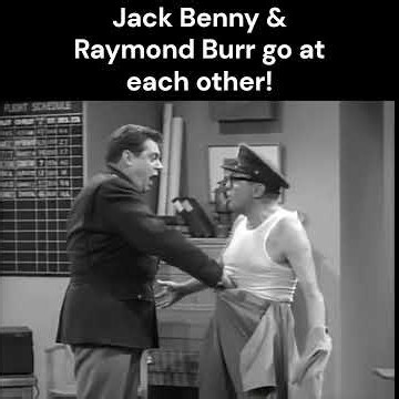 Jack Benny and Raymond Burr go at each other! #funny #comedy #classictv #raymondburr #jackbenny