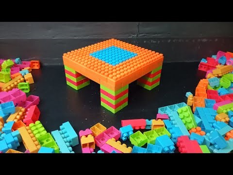 Satisfying DIY Table Build / ASMR Building Blocks / #buildingblocks / SABRINA TOYS